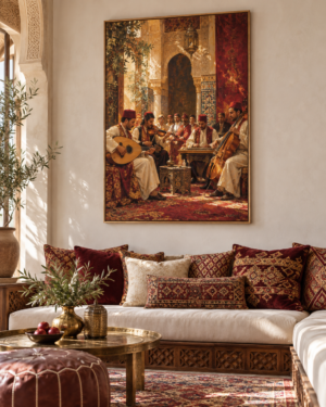 Tableau Andalou accroché dans un intérieur