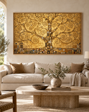 Tableau Arbre de vie accroché dans un intérieur