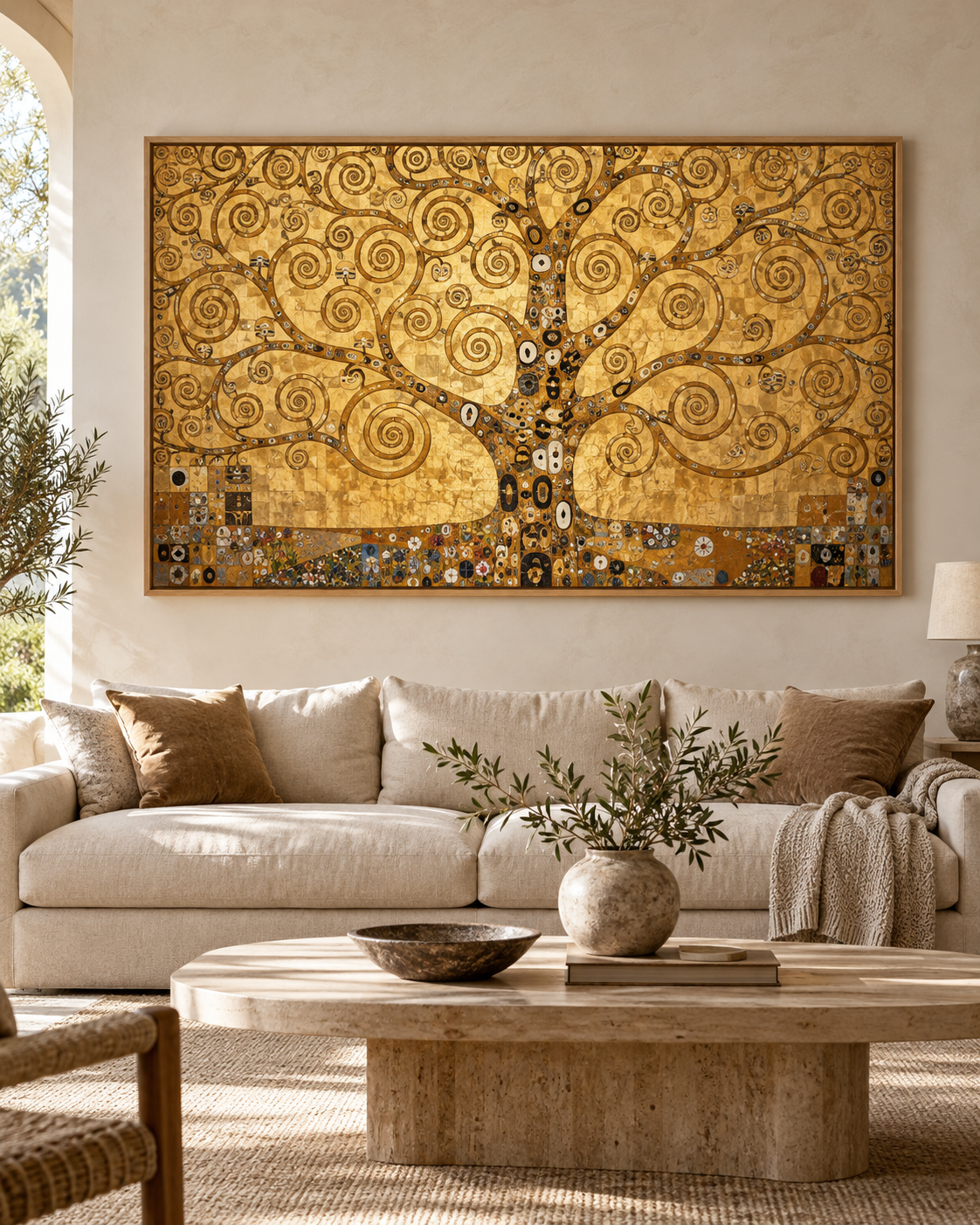 Tableau Arbre de vie accroché dans un intérieur