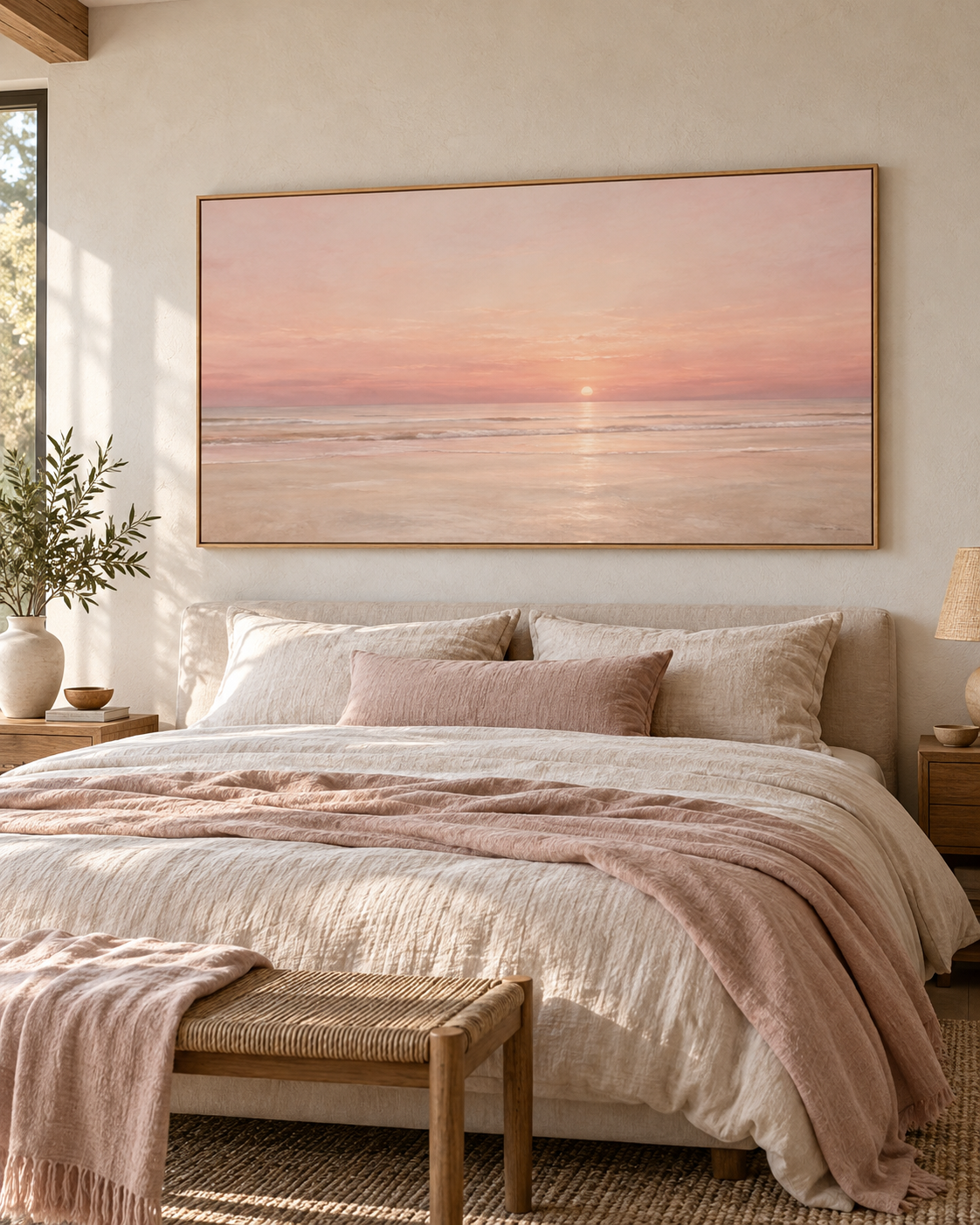 Tableau Aurore accroché dans un intérieur