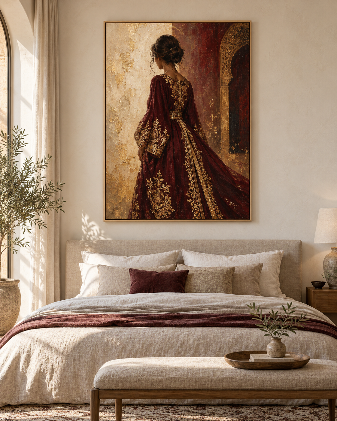 Tableau Caftan accroché dans un intérieur