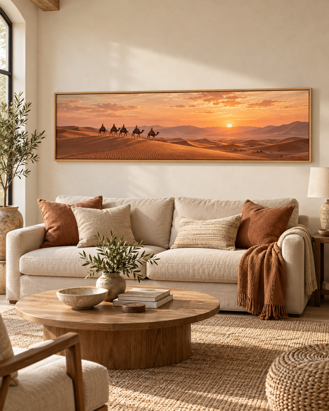Tableau Caravane accroché dans un intérieur