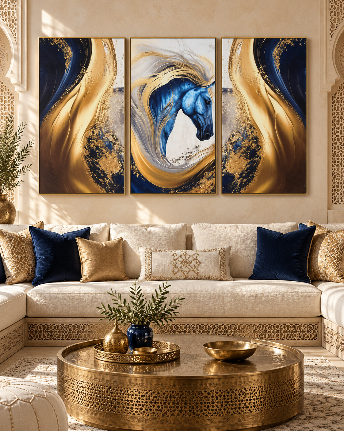 Tableau Cheval royal accroché dans un intérieur
