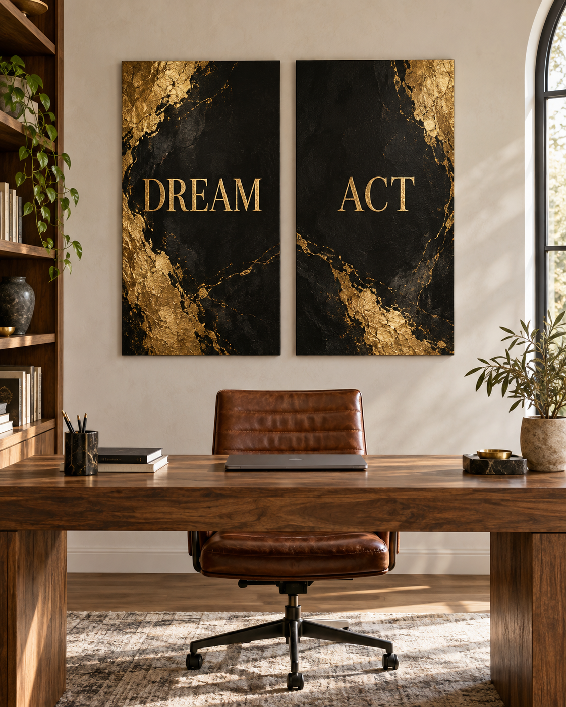 Tableau Dream & Act accroché dans un intérieur