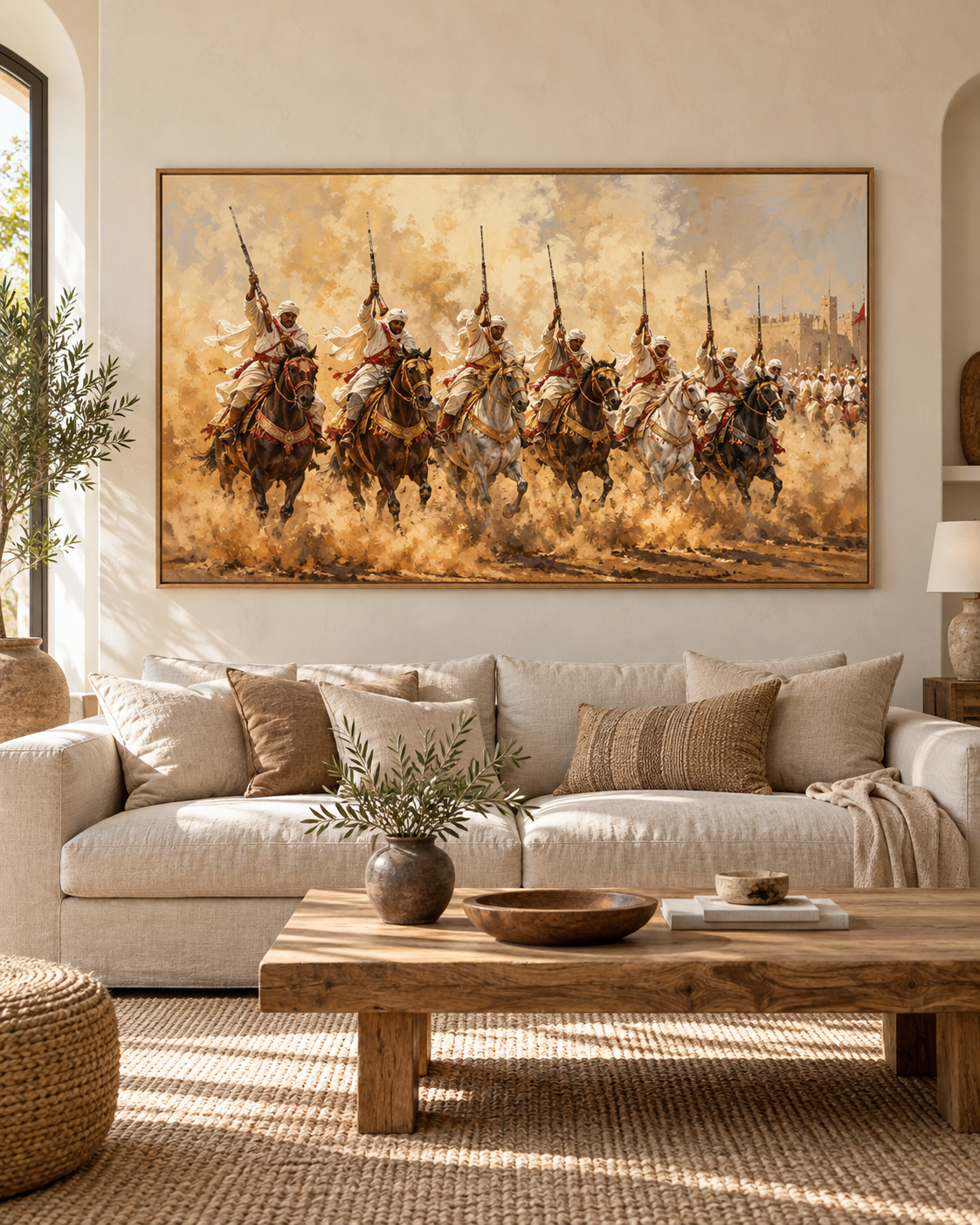 Tableau Fantasia accroché dans un intérieur