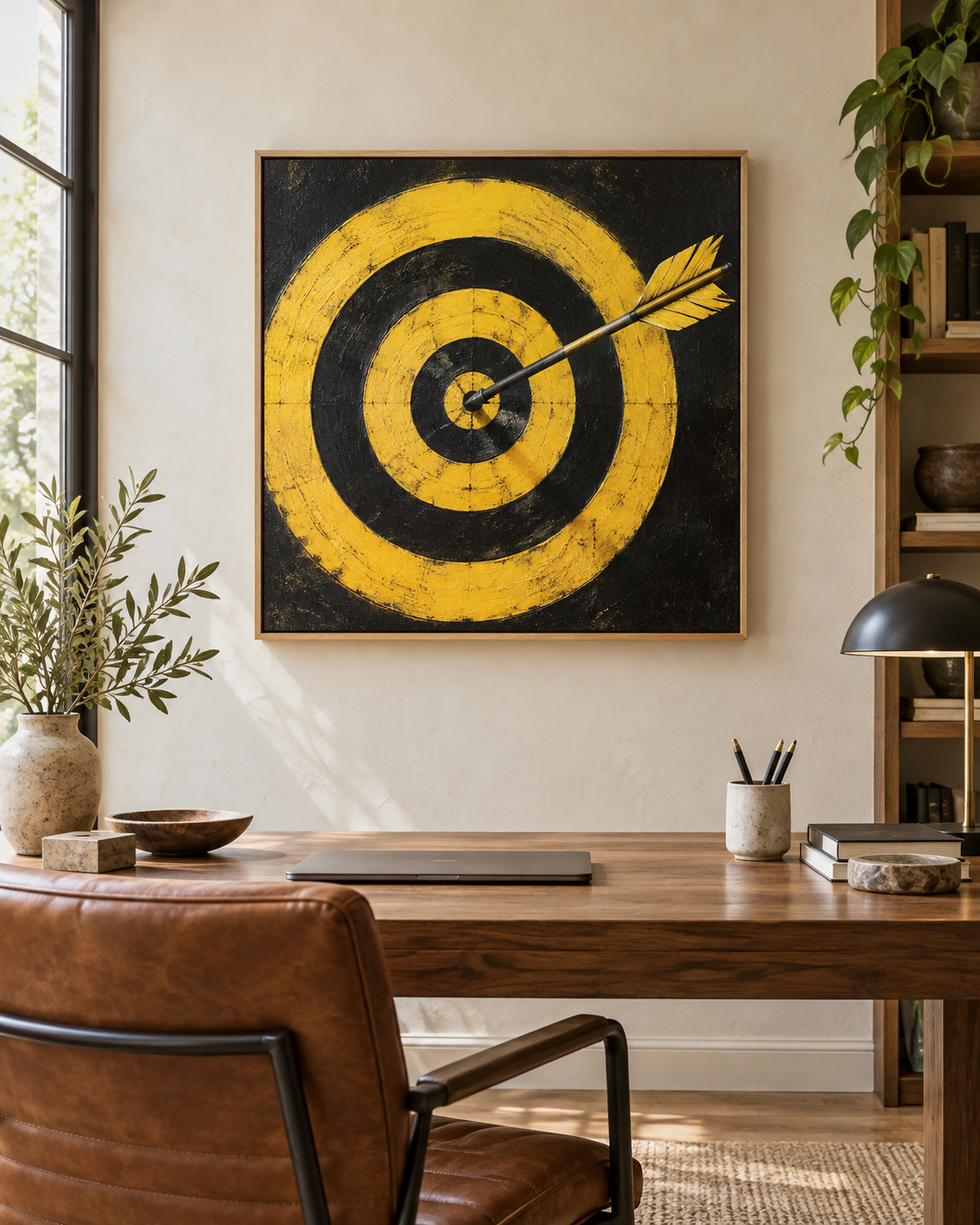 Tableau Focus accroché dans un intérieur