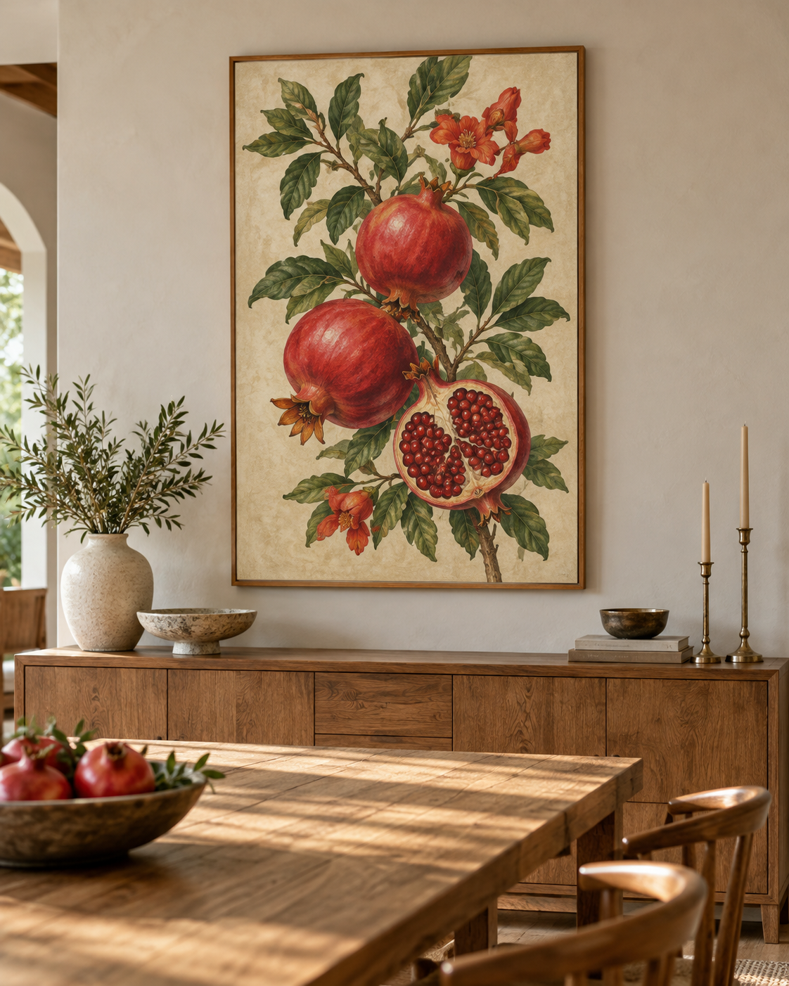 Tableau Grenades accroché dans un intérieur