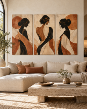 Tableau Harmonie accroché dans un intérieur