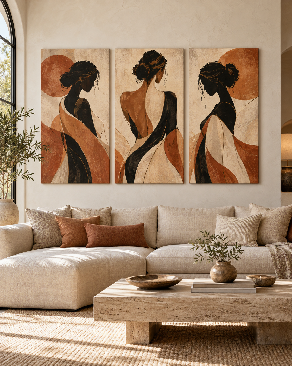 Tableau Harmonie accroché dans un intérieur