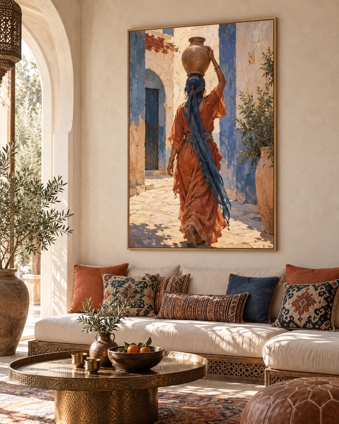 Tableau La jarre accroché dans un intérieur