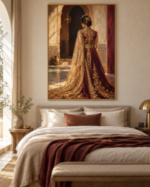 Tableau La mariée accroché dans un intérieur
