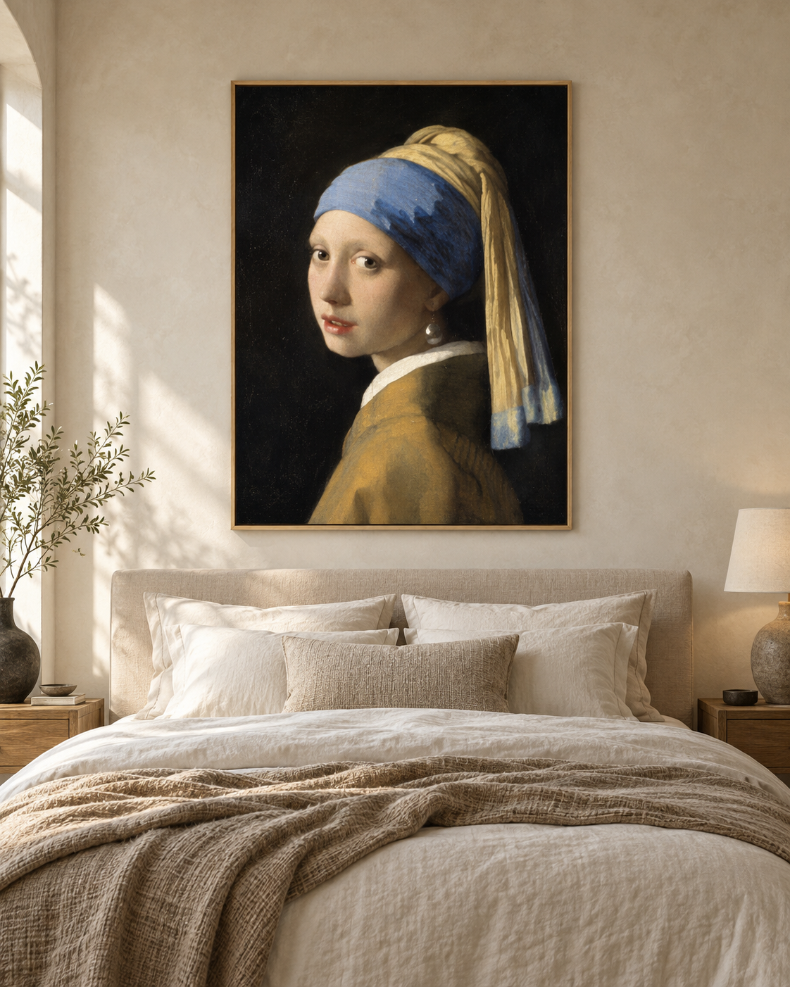 Tableau La perle accroché dans un intérieur