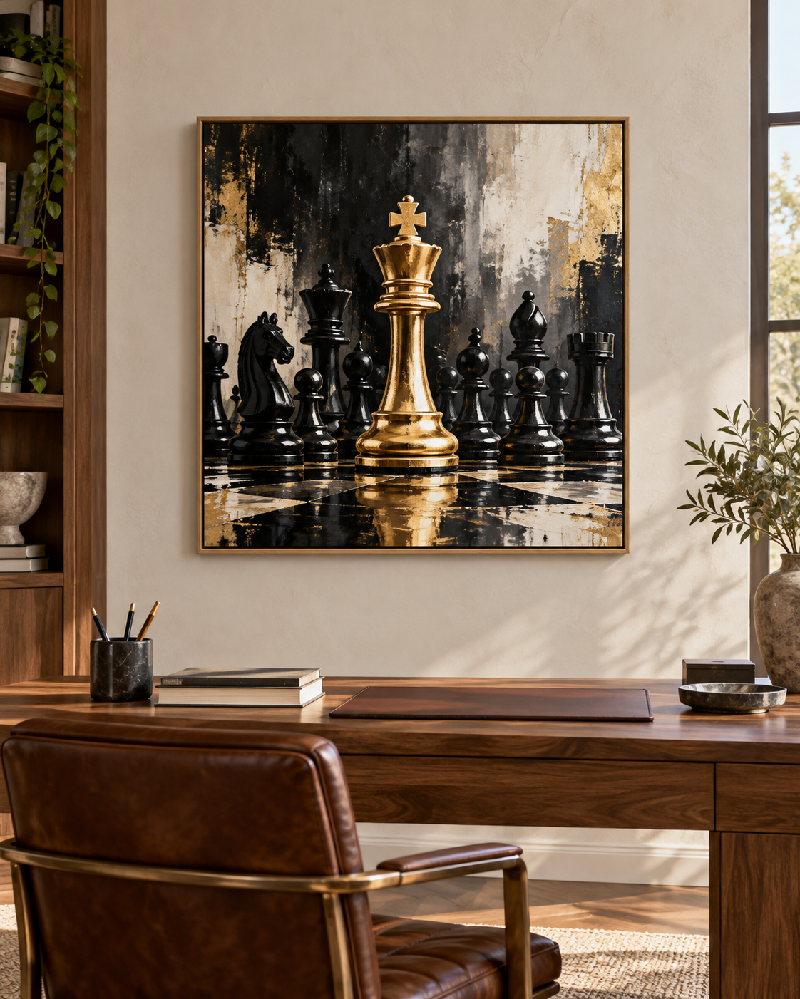 Tableau Le roi accroché dans un intérieur