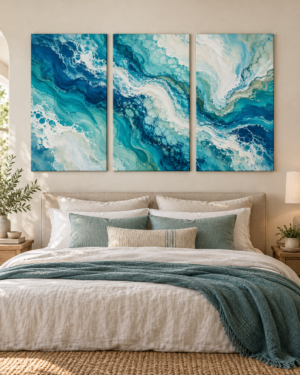 Tableau Marée accroché dans un intérieur