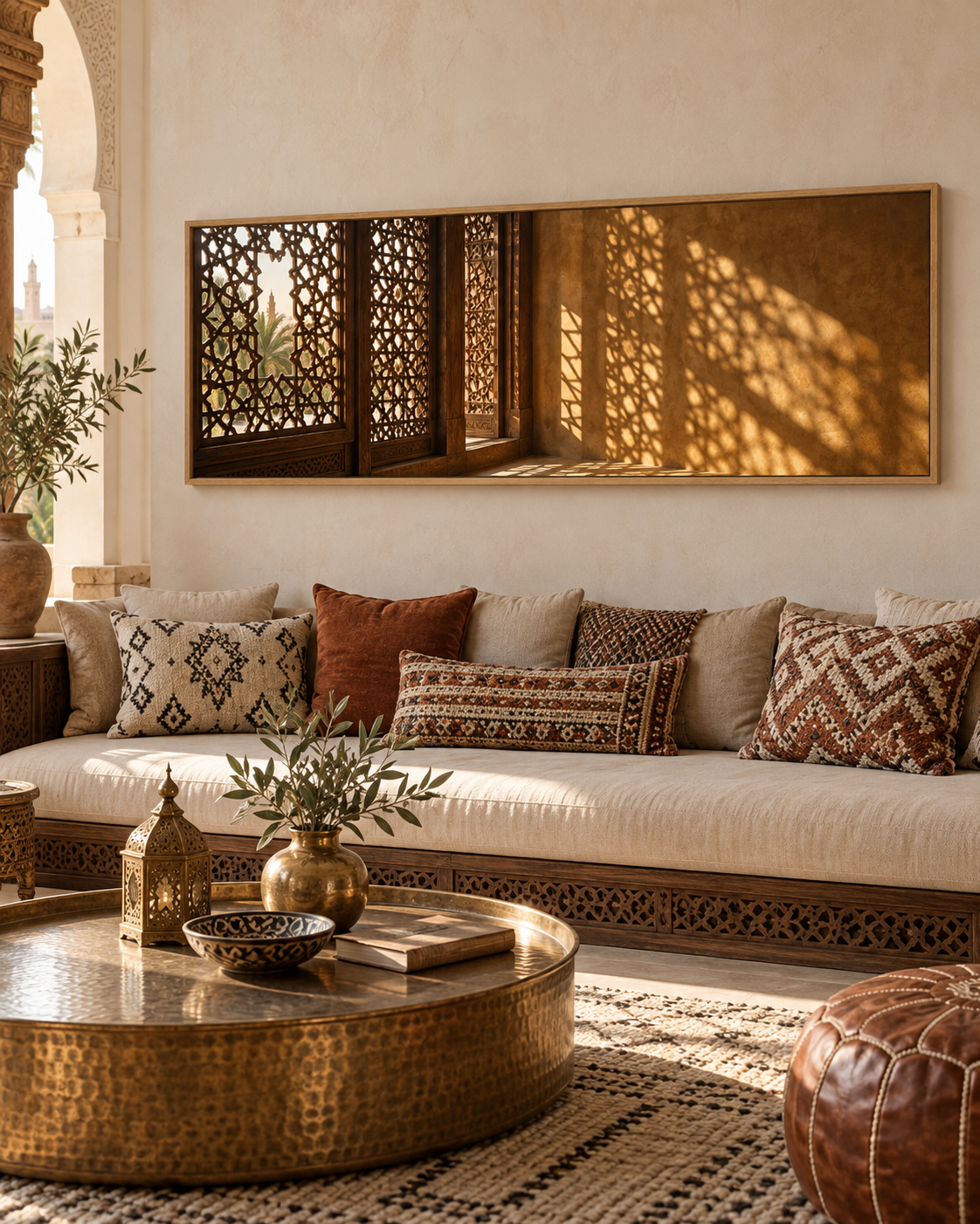 Tableau Moucharabieh accroché dans un intérieur