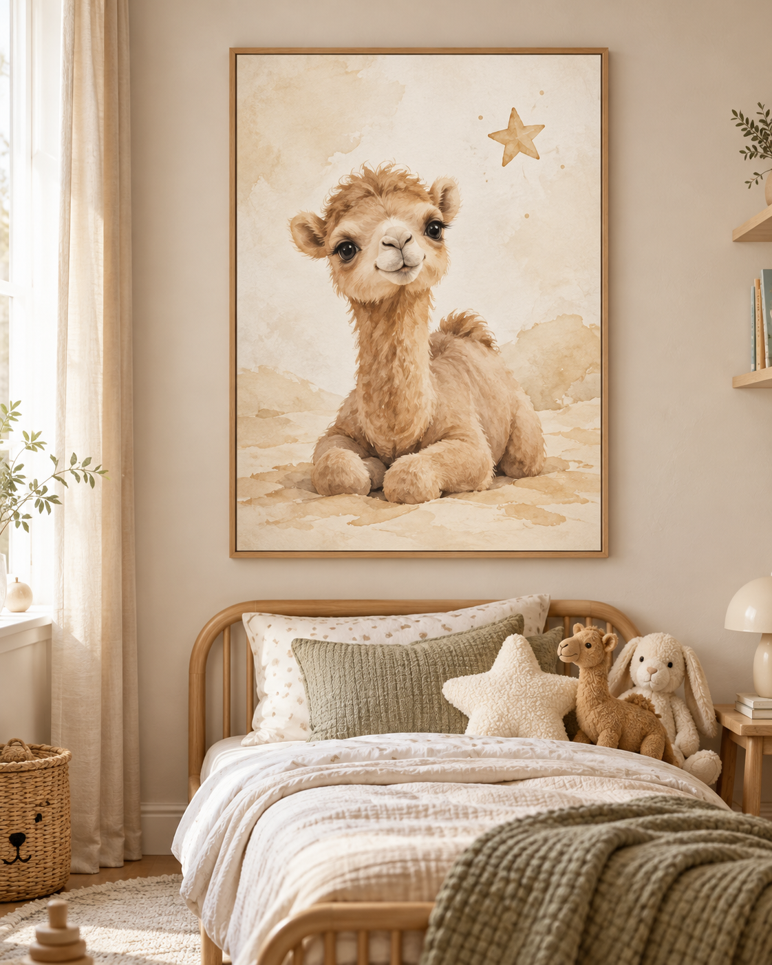 Tableau Petit chameau accroché dans un intérieur