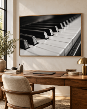 Tableau Piano accroché dans un intérieur