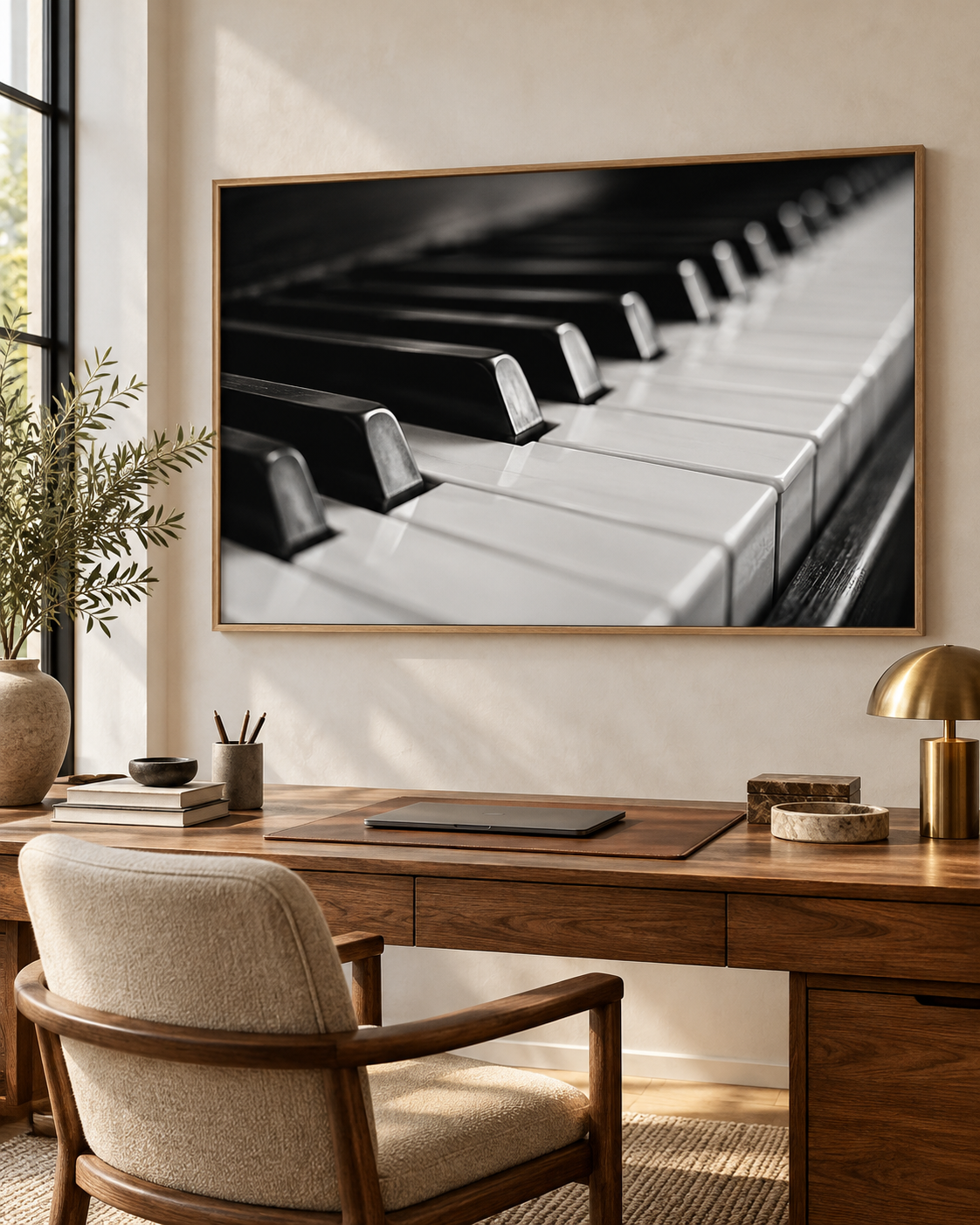 Tableau Piano accroché dans un intérieur
