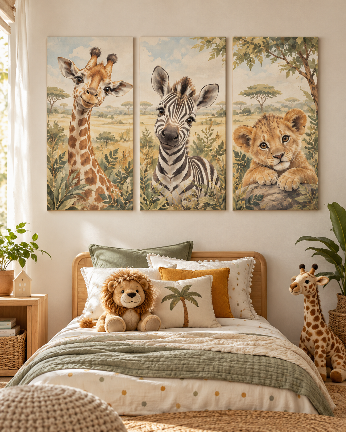 Tableau Safari accroché dans un intérieur