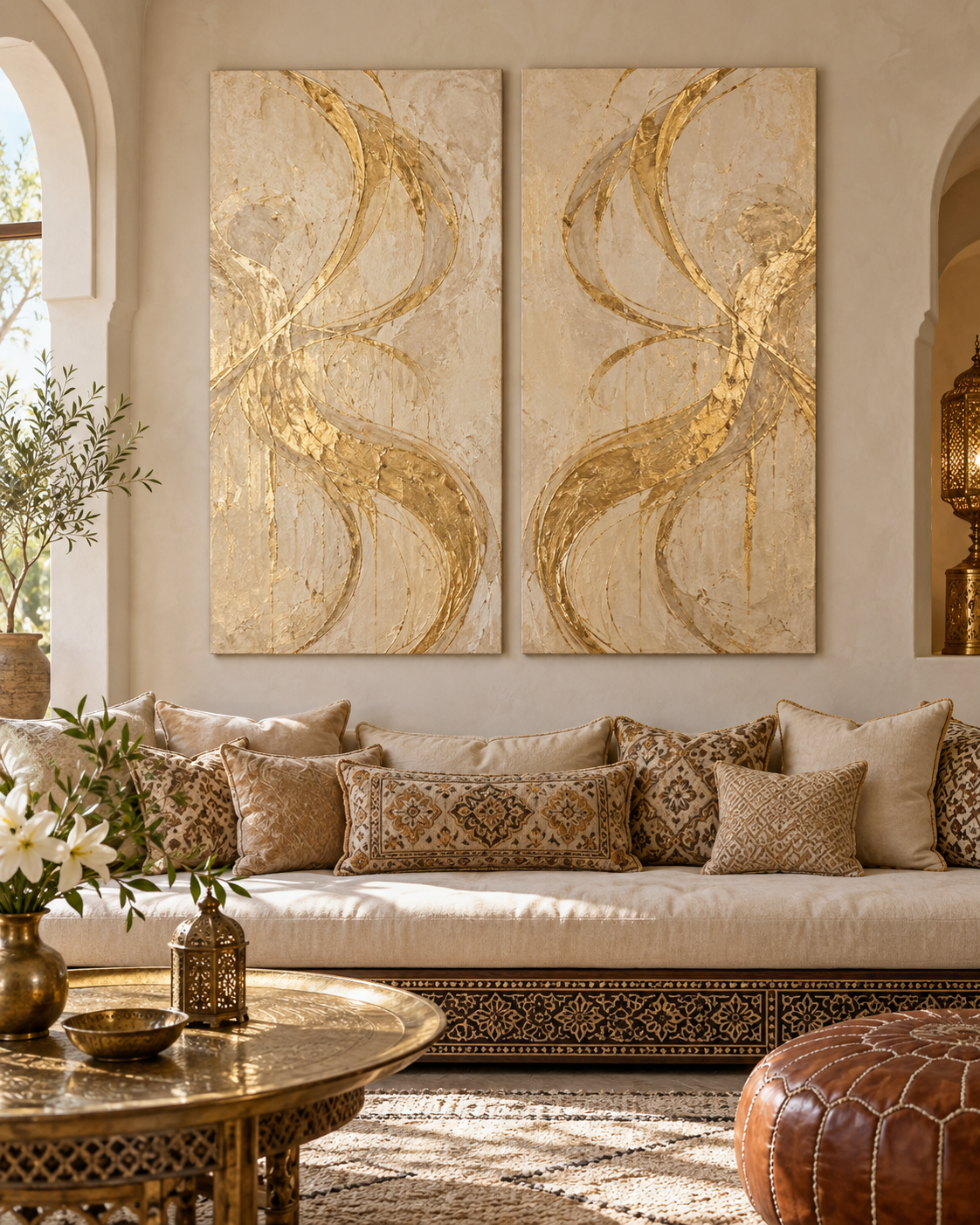 Tableau Souffle accroché dans un intérieur