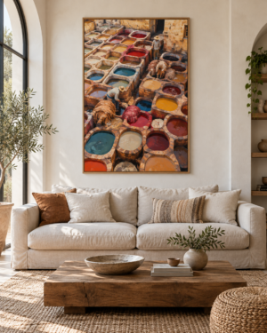 Tableau Tanneries accroché dans un intérieur
