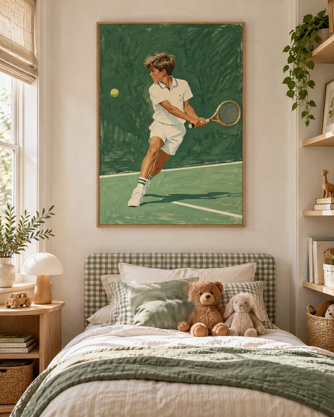 Tableau Tennis accroché dans un intérieur