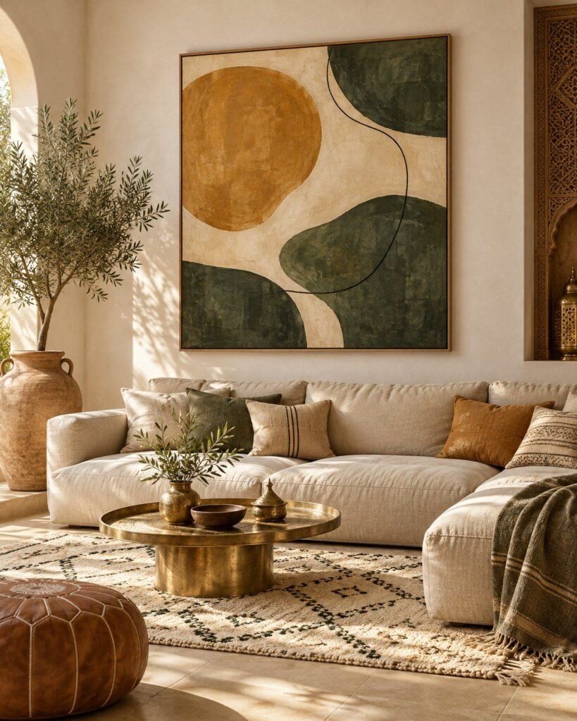 Tableau décoratif dans un salon